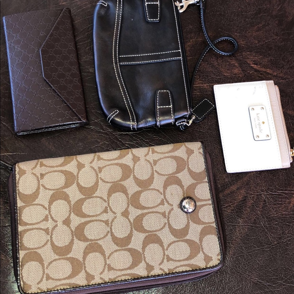 Coach and other brands wallet lot